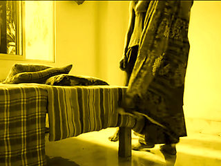 Young devar Fucks Hot Bhabi Sweet Tight Pussy When she is folding sarees at home.