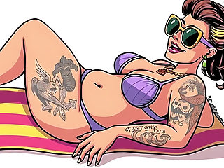 Sexy Tattoo Art Bikini Babes