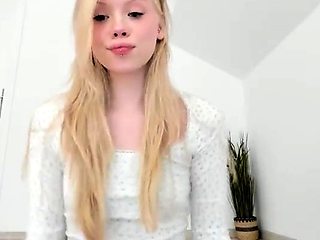 Curly Blonde Teen Records Solo Dildo Masturbation More at