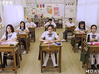 Mdhs-0002 Madou Collegeteacher and Student 3p! a Ridiculous Teacher's Day Gift