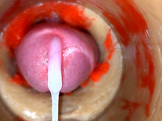 Camera Deep Inside Tight Pussy Captures Huge Cum Explosion 4K