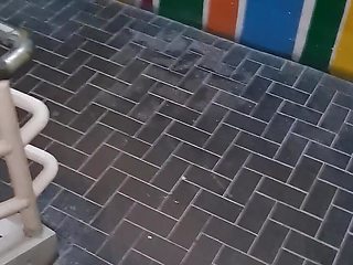 Risky Sex-asian Fuck in Public Fire Exit in Mall