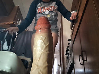 Humongous Dildo in MILF GILF Pussy