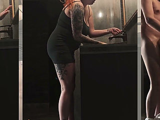A Camera in a Public Restroom Catches a Strange Man Fucking a Girl Who Is Washing Her Panties.
