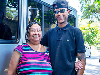 Fat 72 Years Old Mature Picked up for Anal