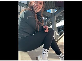 Finding A Spot At The Mall To Cum Hard Public Orgasm Outdoors