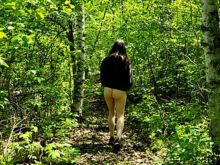 Naked Ass Walk Through Spring Forest (4K UHD Remaster)