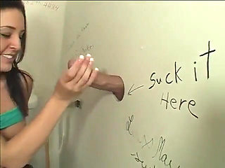 Sexy Babe Gets Her Mouth Filled with Jizz After Gloryhole BJ Action