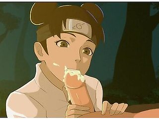 Life With Tsunade, Tenten Taking Care Of Narutos Dick With Car Toon