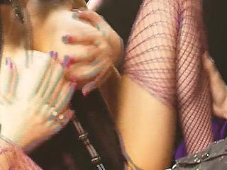 Fetish Babes Scene-4_threesome Between Busty Beauties in Latex Lingerie Fucking in a BDSM Cave