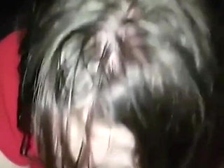 Mature brunette gives sloppy blowjob