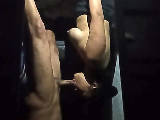 A delicious blowjob from a sexy schoolgirl