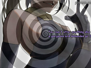 Looped! Yoruichi checks on your massive cock (Femdom JOI)
