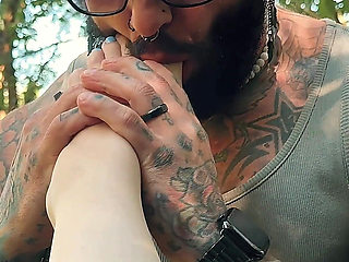 Lake Foot Worship - Stranger Licks Ass & Pussy to Orgasm