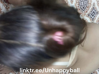 Sana Blowjob sammer and discharged in hands.