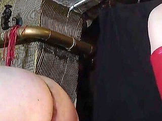 Hot MILF Nelly Kent Stuffing Her Feet and a Big Dildo in Her Slave's Ass