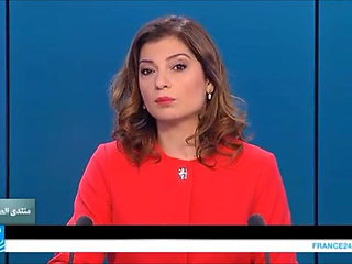 Sexy arab journalist Rajaa Mekki jerk off challenge