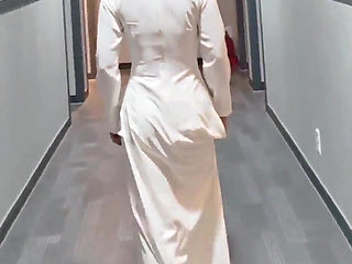 A Beautiful Lady in Traditional Vietnamese Attire in a Foreign Land - Ao Dai Student