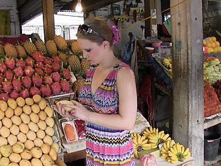 Big Mango Masturbation in Thailand!