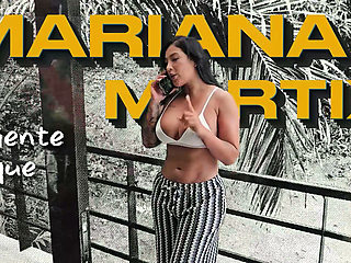 Mariana makes Yeri and Raul give her a double penetration in the pool in the rain