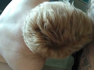 Milf BBW sucks my cock and gets a mouthful of cum 3
