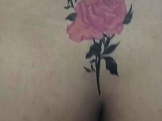 Indian Wife with Fake Tattoo Hot Mom