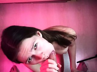 Russian Teen Babe Sucks Like a Pro