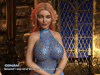 Queen Elaria's Secret Affair: Conan Pounds Her Big Ass Quiet - Creampie Finish in Her Dripping Pussy