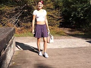 Tight babe with natural tits enjoying that doggystyle