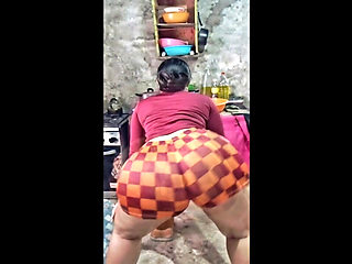 Big Butt in Plaid Shorts