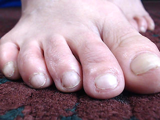 Natural toe closeup