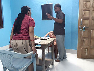 Desi indian 18 years old school girl sex with her teacher in class room, when teacher is studying, Desi Indian girl xxx video