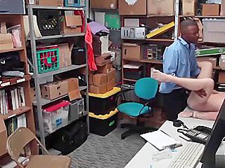 Teenie Detained By A Security Guard