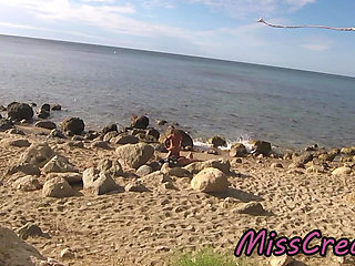 Strangers Caught My Wife Touching and Fucking My Big Cock on a Nude Beach