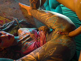 BWC Security Caught A Tattooed Girl Fucking Her Pussy So Good so He Fuck Her ANAL