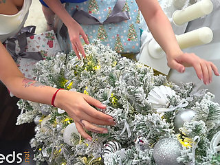 Anal threesome for New Year's