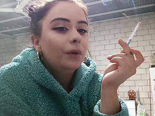 I Smoke in a Plush Hoodie