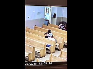 Amateur ebony wife caught on hidden cam sucking a black dick