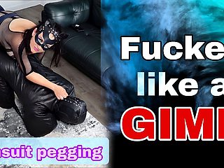 Fucked Like a Gimp Femdom Slave Pegging Strapon