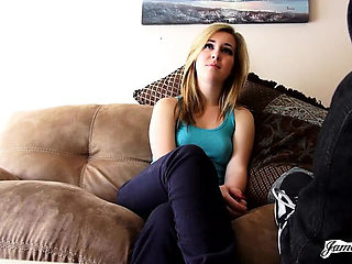 Teen Blonde Jessie Parker's Wet Dream Comes True with James Deen