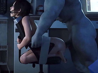 She never anticipated such a large manhood appearing before her. 3D animated hardcore sex