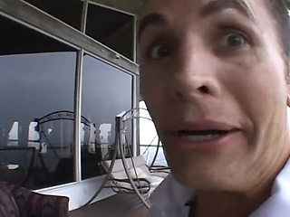 Hot girl gags on two huge cocks then gets a hard fuck in turns