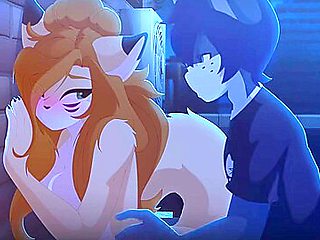 Cat Girl Sex In The Roof Top With Cat Boy And Car Toon