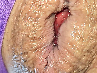 Husband stretches anus for my hand