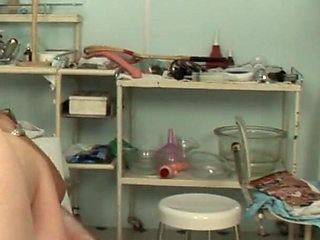 Doctor piss - Filthy chubby teen girl Lara Crow gets hardcore urinotherapy by doctor Piss