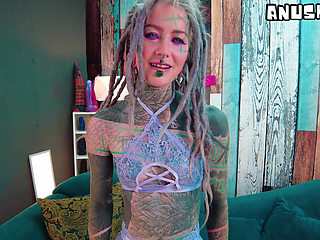 Alt Tattoo Babe Takes a Real Cock Creampie Right After Talking Dirty