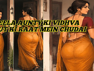 Vidhva Shila aunty ki tight chut ki Raat 11 baje ki chudai