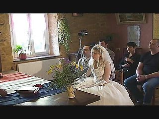 Horny French Godmother Gets Gangbanged on the Wedding Day