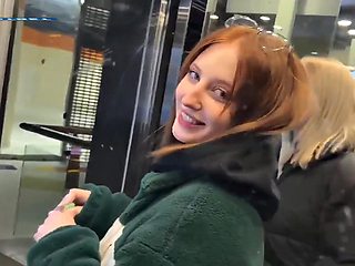 Double Blowjob In the Car Before Real Sex At a Public Cinema