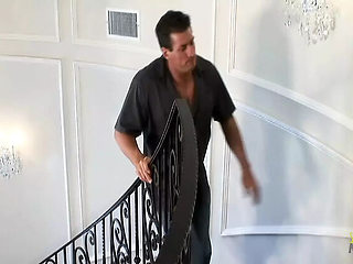 Intense Anal Sex with Huge Artificial Tits - Mature Brunette Nurse Lee Stone Gets Rough